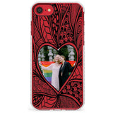 Personalised Henna Heart Photo Case Impact Phone Case for iPhone SE 8 7 Plus