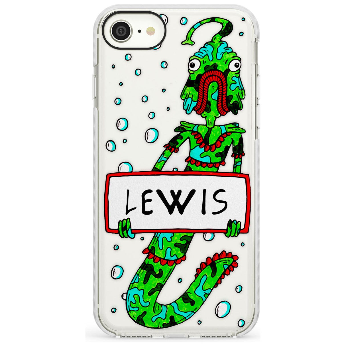 Personalised Custom Fish Boy Impact Phone Case for iPhone SE 8 7 Plus