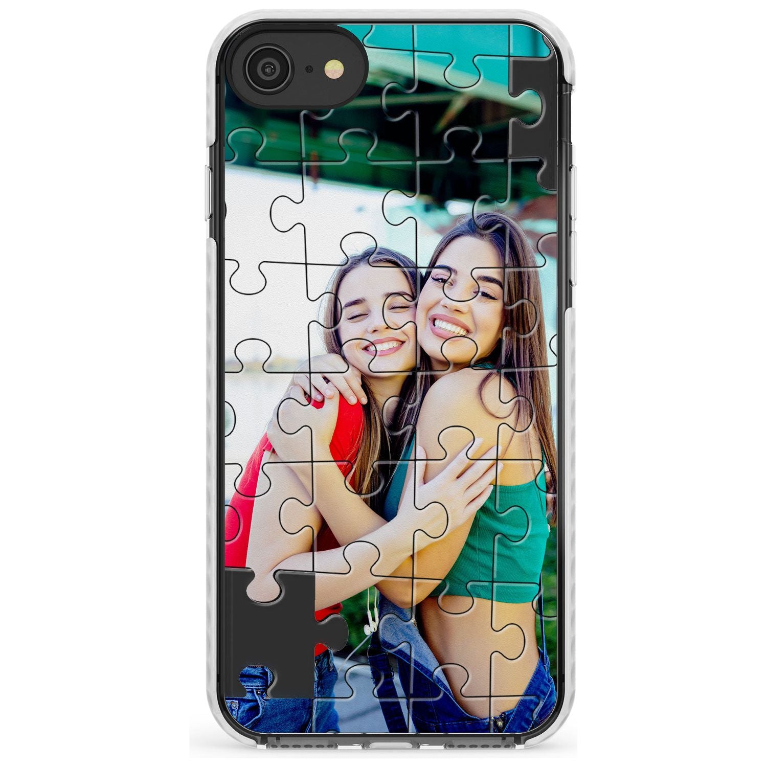 Personalised Jigsaw Puzzle Photo Impact Phone Case for iPhone SE 8 7 Plus