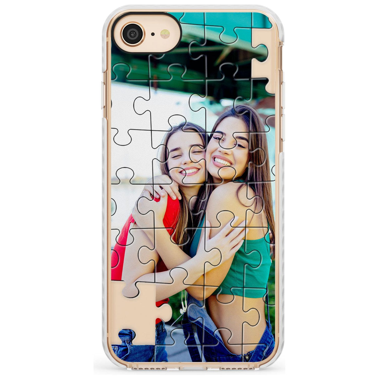 Personalised Jigsaw Puzzle Photo Impact Phone Case for iPhone SE 8 7 Plus