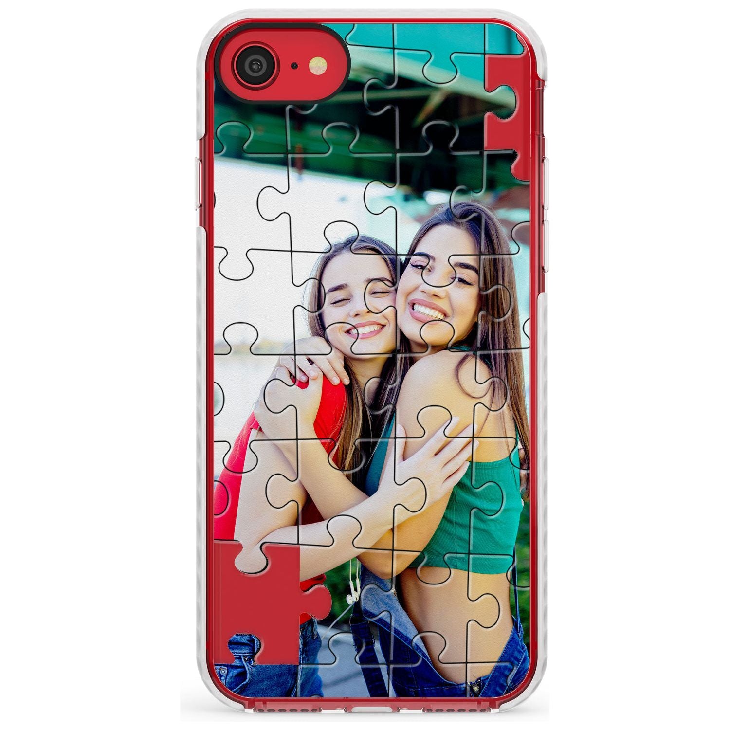 Personalised Jigsaw Puzzle Photo Impact Phone Case for iPhone SE 8 7 Plus