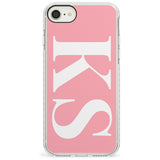 White & Pink Personalised Letters iPhone Case  Impact Case Custom Phone Case - Case Warehouse