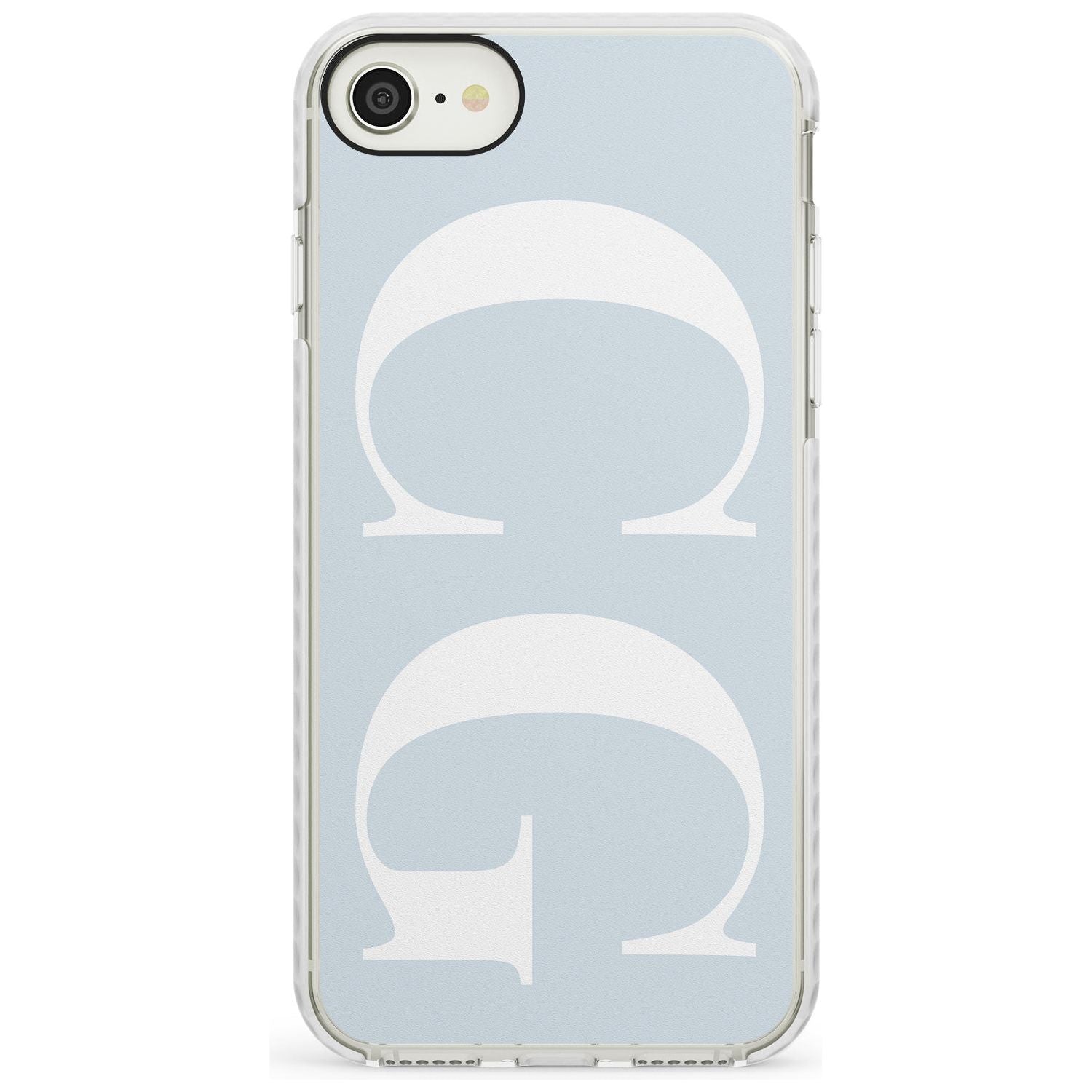 White & Blue Personalised iPhone Case  Impact Case Custom Phone Case - Case Warehouse