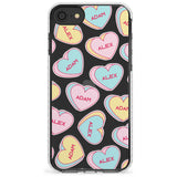 Custom Text Love Hearts Slim TPU Phone Case for iPhone SE 8 7 Plus