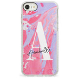 Pink & Purple - Custom Marble iPhone Case  Impact Case Custom Phone Case - Case Warehouse