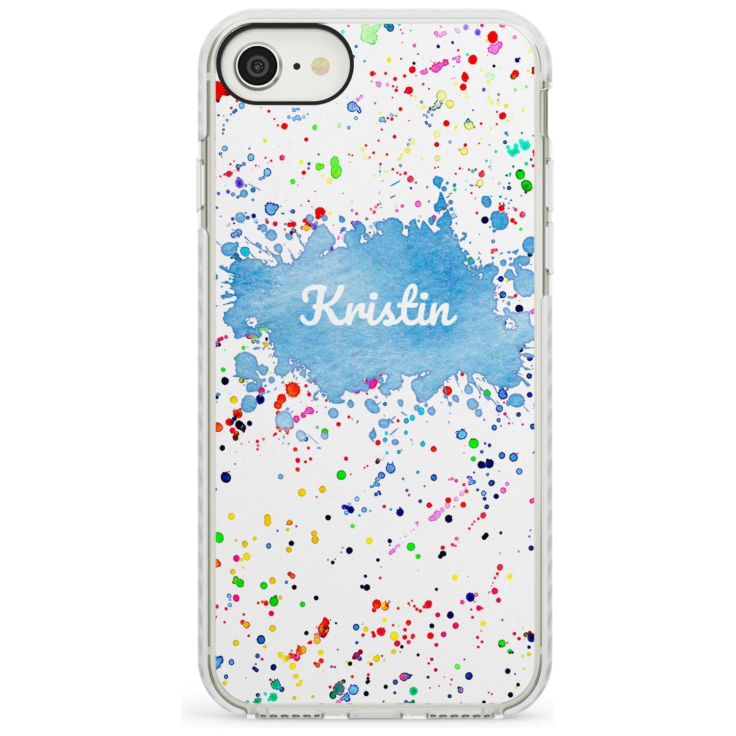Rainbow Paint Splatter iPhone Case  Impact Case Custom Phone Case - Case Warehouse