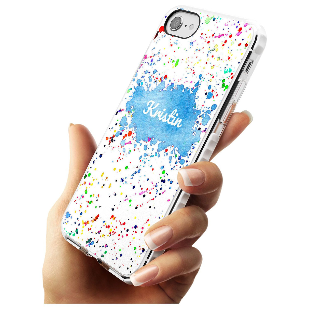 Rainbow Paint Splatter iPhone Case   Custom Phone Case - Case Warehouse