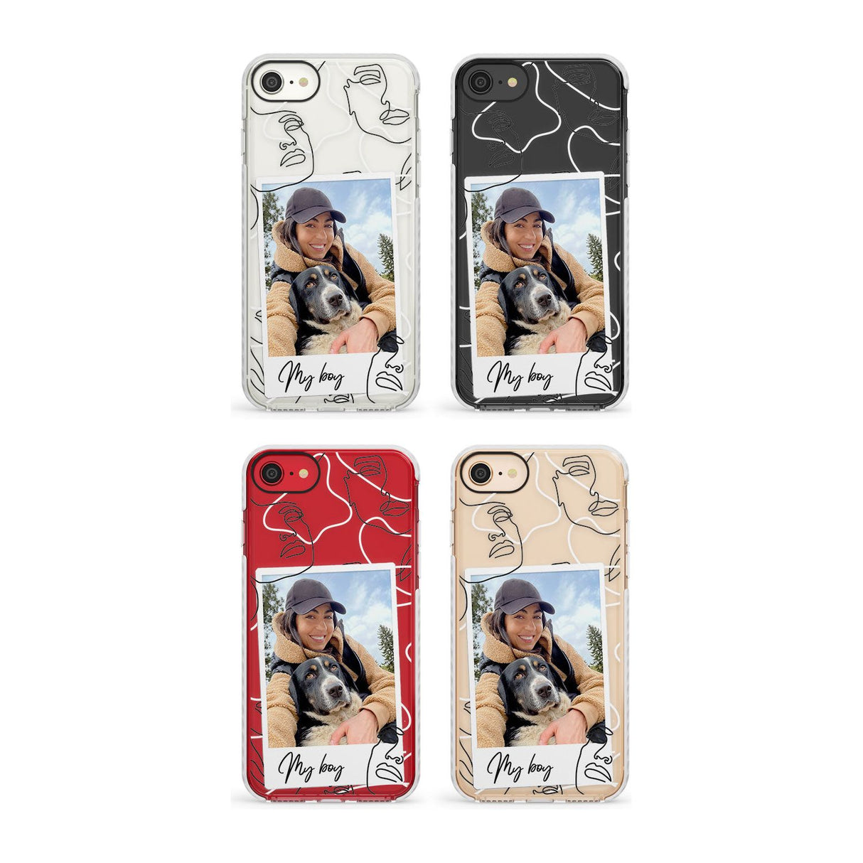 Personalised Snake Instant Photo Phone Case for iPhone SE