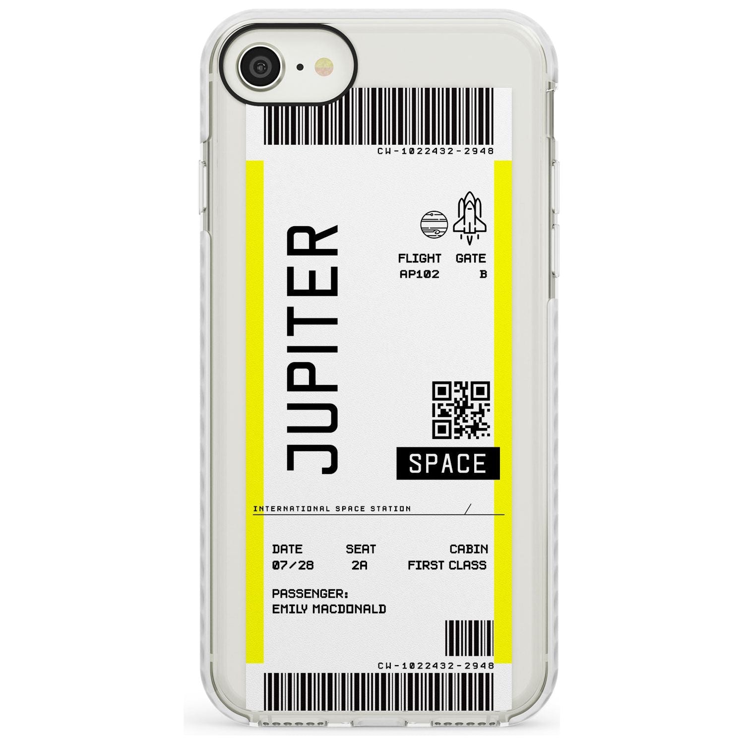 Jupiter Travel Ticket iPhone Case  Impact Case Custom Phone Case - Case Warehouse