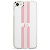 Minimal Pink Stripes iPhone Case  Impact Case Custom Phone Case - Case Warehouse