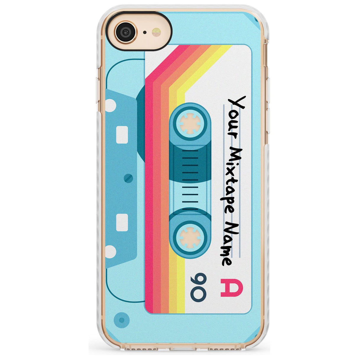 Sporty Cassette Slim TPU Phone Case for iPhone SE 8 7 Plus