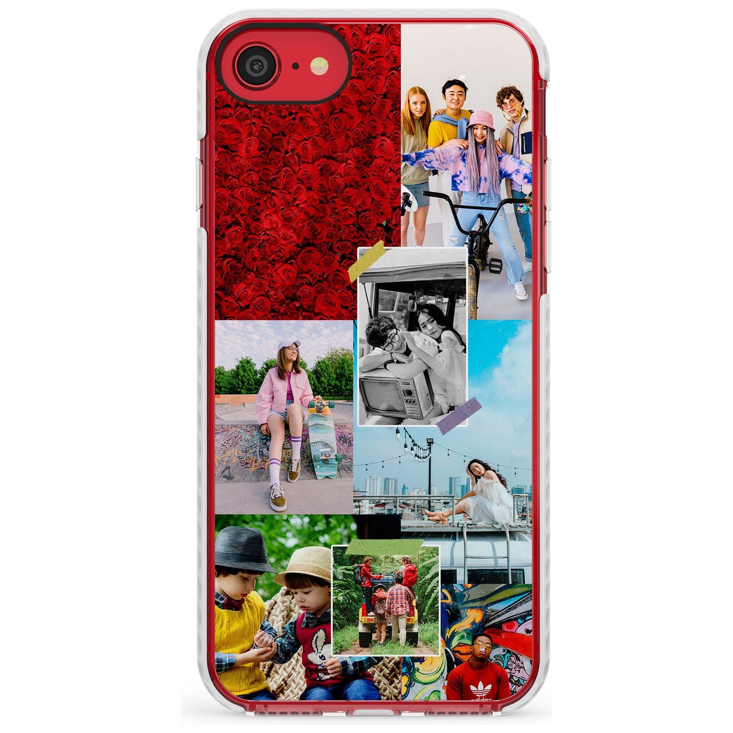 Personalised Photo Collage Impact Phone Case for iPhone SE 8 7 Plus