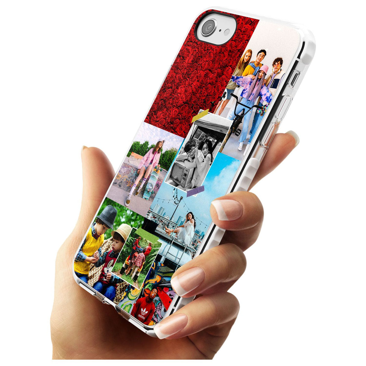 Personalised Photo Collage Impact Phone Case for iPhone SE 8 7 Plus