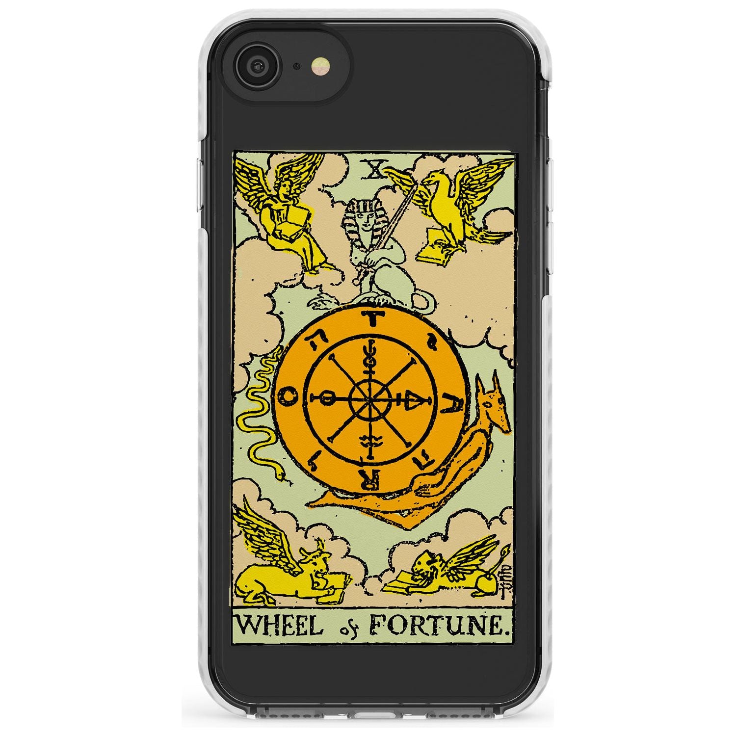 Wheel of Fortune Tarot Card - Colour Slim TPU Phone Case for iPhone SE 8 7 Plus