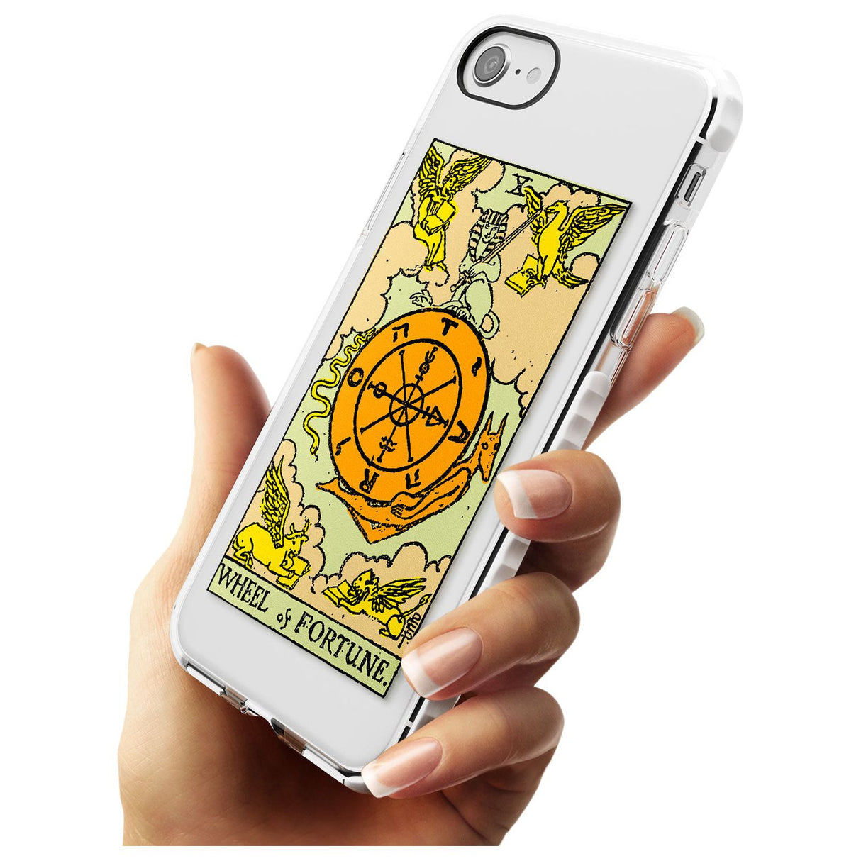 Wheel of Fortune Tarot Card - Colour Slim TPU Phone Case for iPhone SE 8 7 Plus