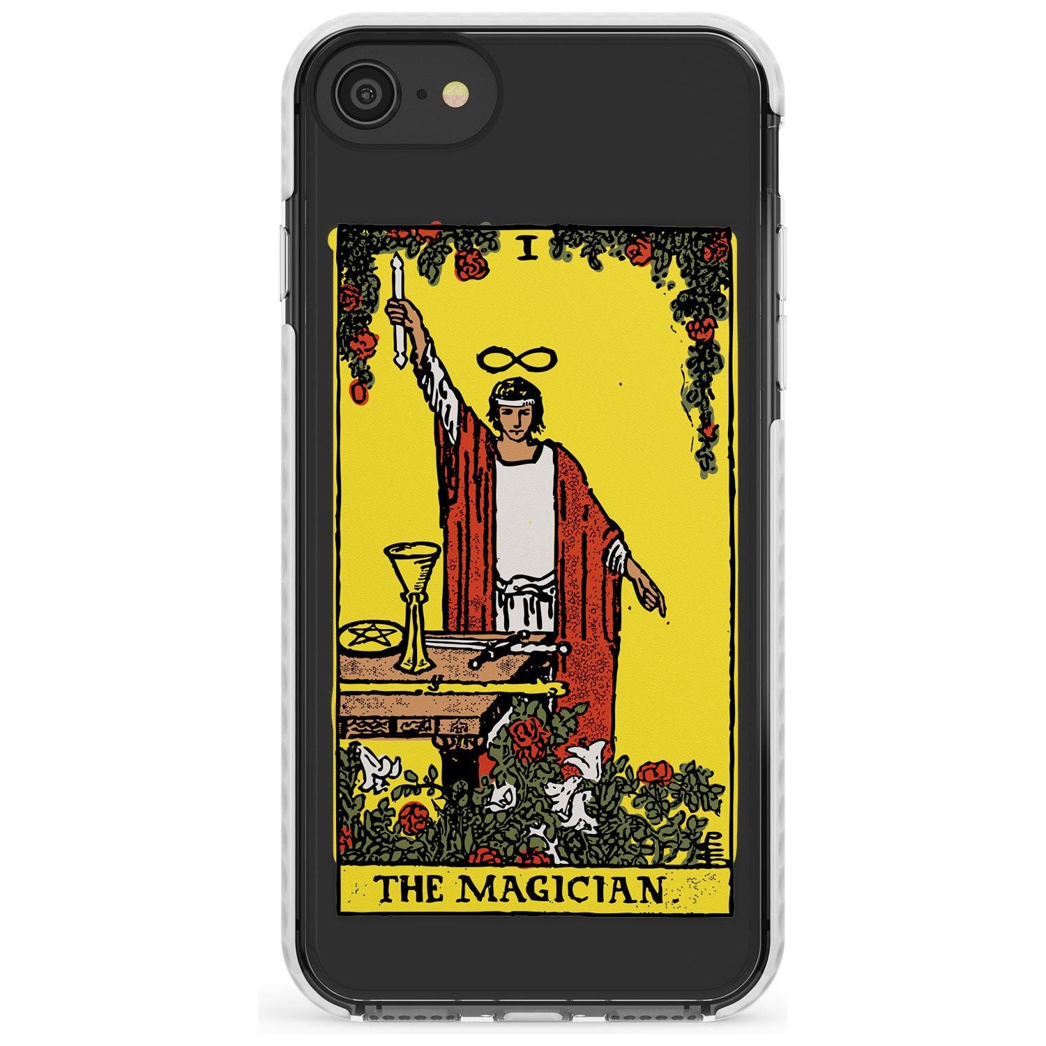 The Magician Tarot Card - Colour Slim TPU Phone Case for iPhone SE 8 7 Plus