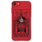 The Emperor Tarot Card - Transparent Slim TPU Phone Case for iPhone SE 8 7 Plus