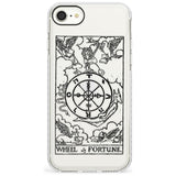 Wheel of Fortune Tarot Card - Transparent Slim TPU Phone Case for iPhone SE 8 7 Plus