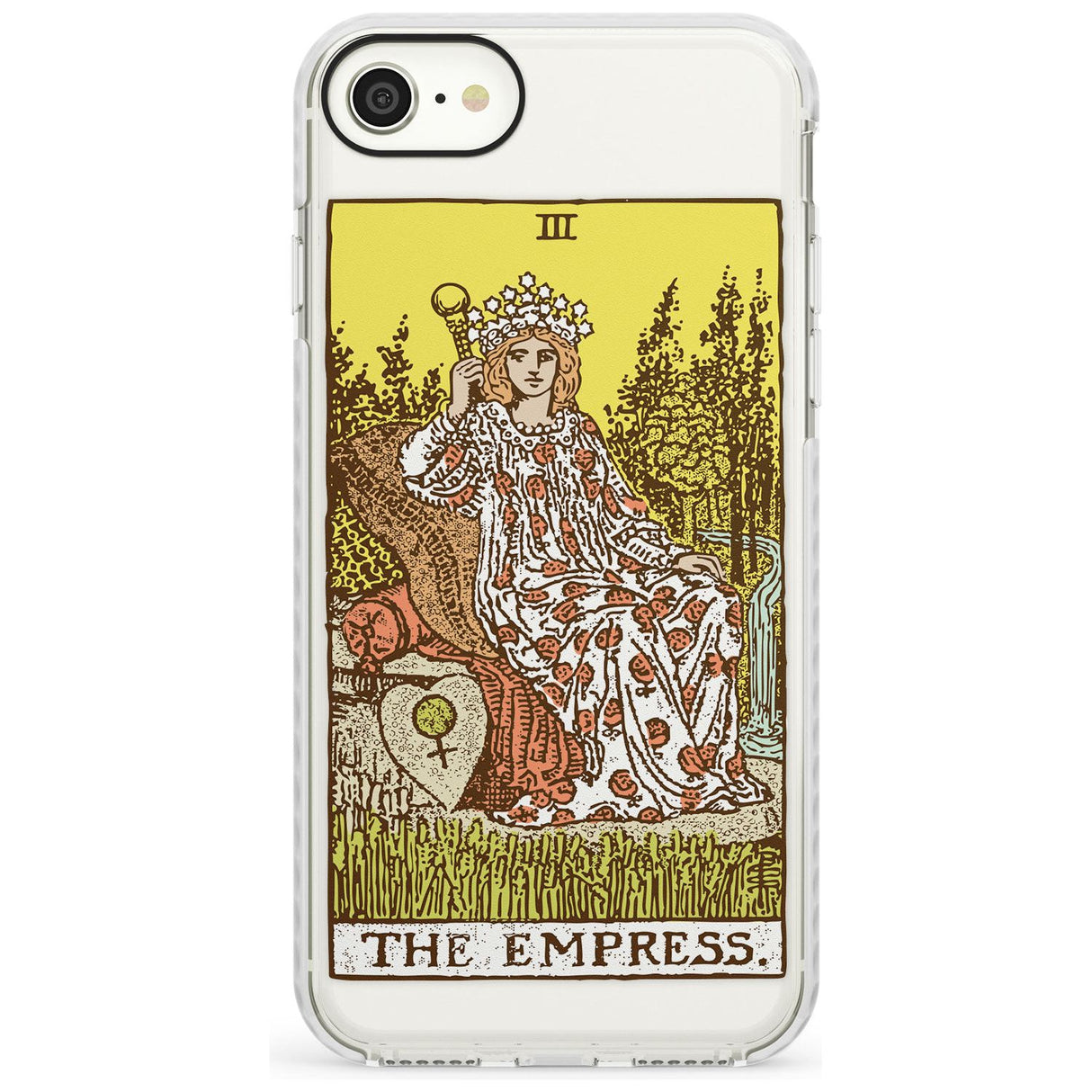 The Empress Tarot Card - Colour Slim TPU Phone Case for iPhone SE 8 7 Plus