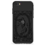 The World Tarot Card - Transparent Slim TPU Phone Case for iPhone SE 8 7 Plus