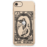 The World Tarot Card - Transparent Slim TPU Phone Case for iPhone SE 8 7 Plus