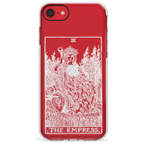 The Empress Tarot Card - White Transparent Slim TPU Phone Case for iPhone SE 8 7 Plus