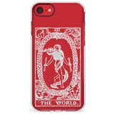 The World Tarot Card - White Transparent Slim TPU Phone Case for iPhone SE 8 7 Plus