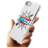 Custom Heart Tattoo Slim TPU Phone Case for iPhone SE 8 7 Plus