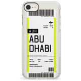 Abu Dhabi Boarding Pass iPhone Case  Impact Case Custom Phone Case - Case Warehouse