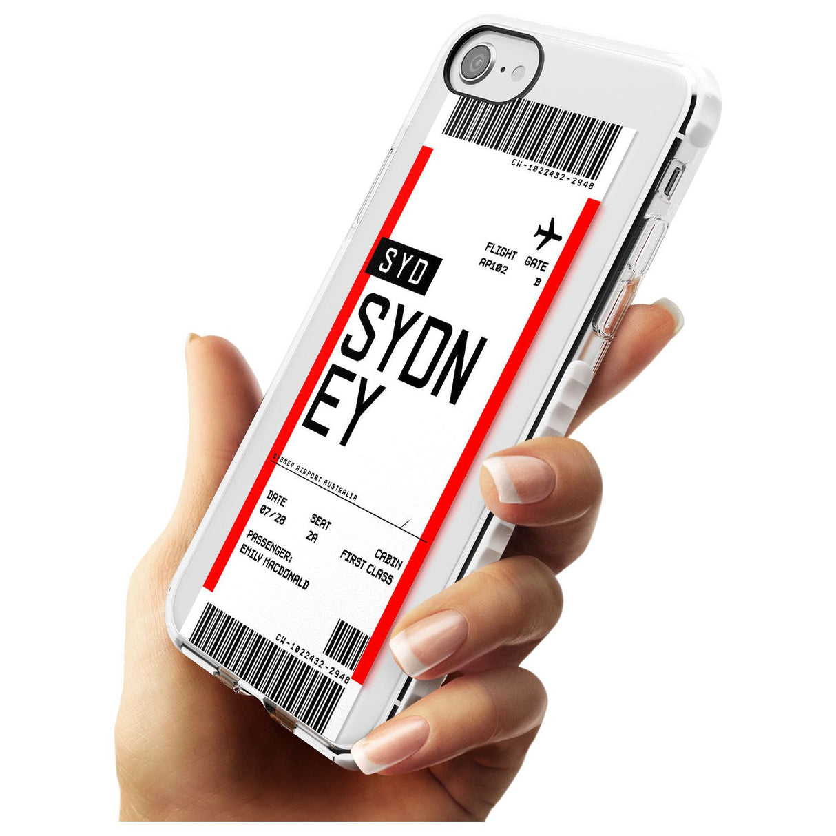 Sydney Boarding Pass iPhone Case   Custom Phone Case - Case Warehouse