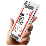 Detroit Boarding Pass iPhone Case   Custom Phone Case - Case Warehouse