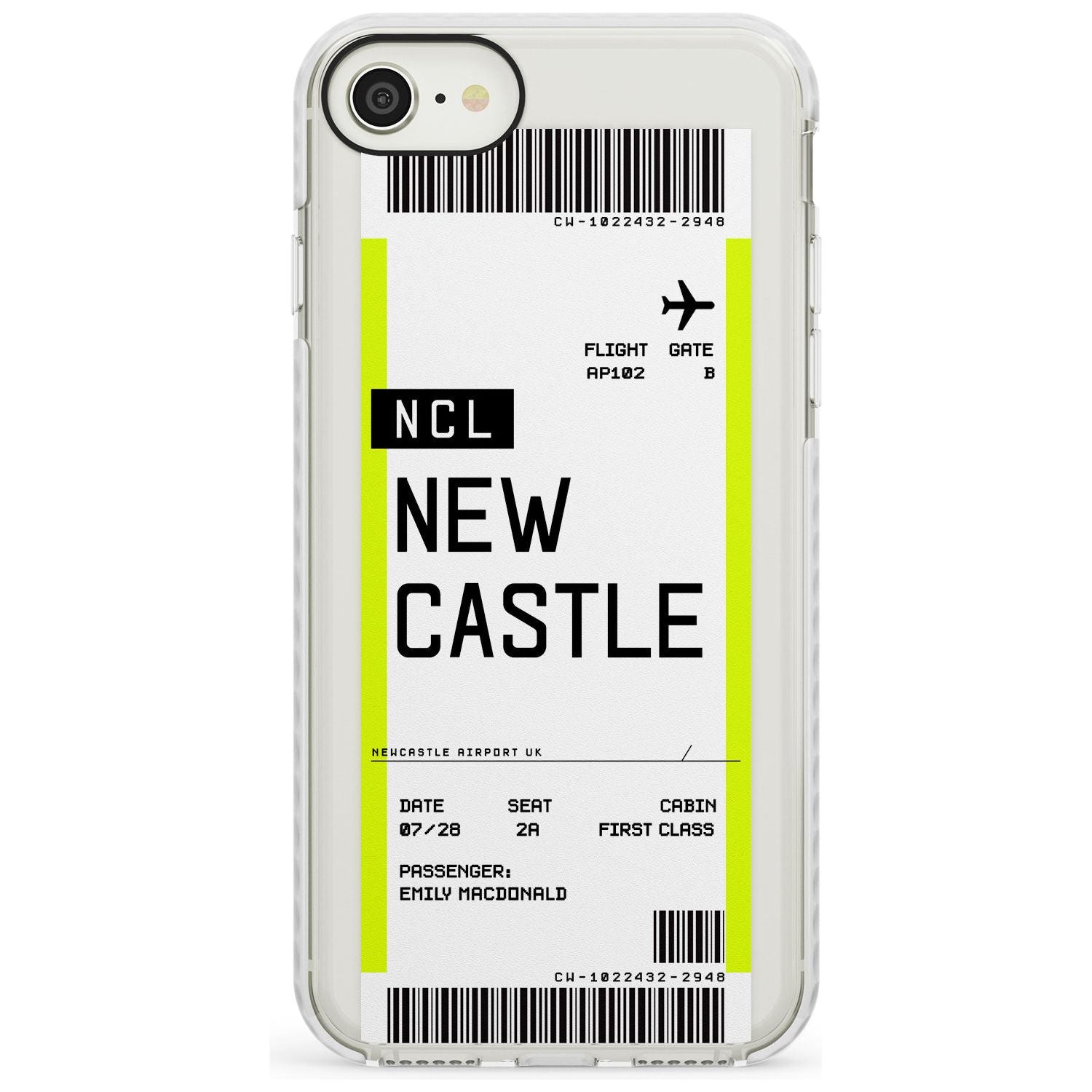 Newcastle Boarding Pass  Impact Case Custom Phone Case - Case Warehouse