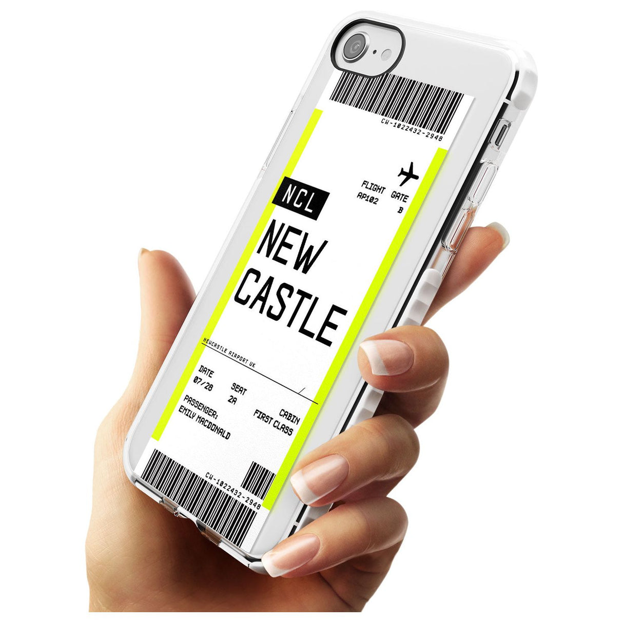 Newcastle Boarding Pass   Custom Phone Case - Case Warehouse