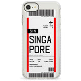 Singapore Boarding Pass iPhone Case  Impact Case Custom Phone Case - Case Warehouse