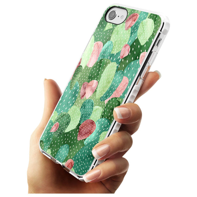 Colourful Cactus Mix Design Impact Phone Case for iPhone SE 8 7 Plus