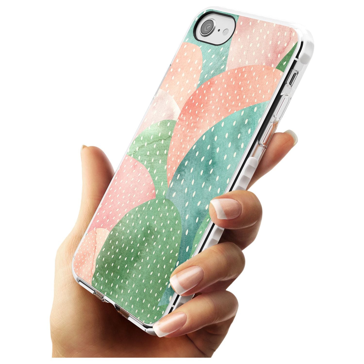 Colourful Close-Up Cacti Design Impact Phone Case for iPhone SE 8 7 Plus