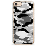 Grey Camo Impact Phone Case for iPhone SE 8 7 Plus