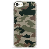 Green and Brown Camo Impact Phone Case for iPhone SE 8 7 Plus