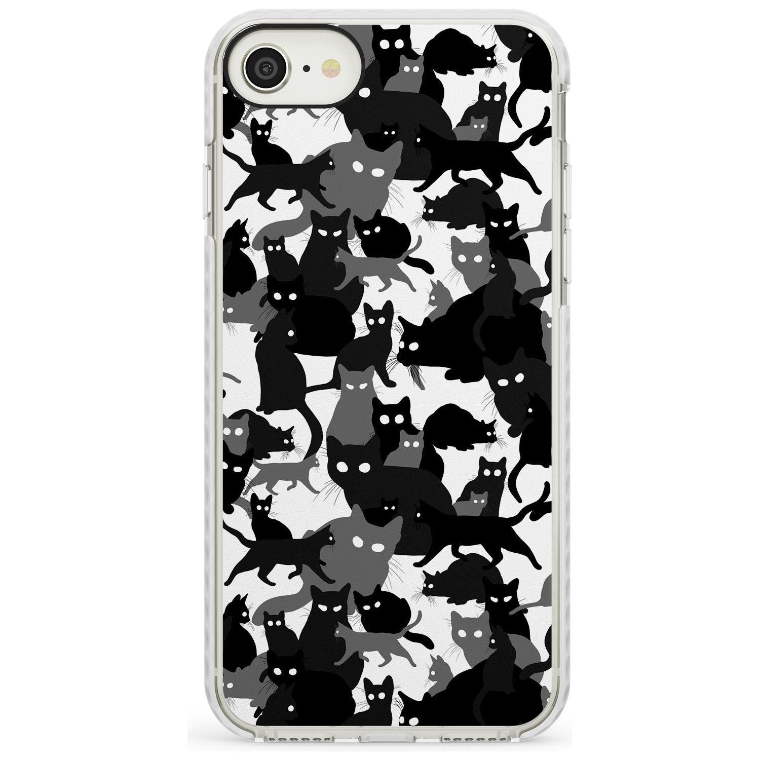 Black & White Cat Camouflage iPhone Case  Impact Case Phone Case - Case Warehouse