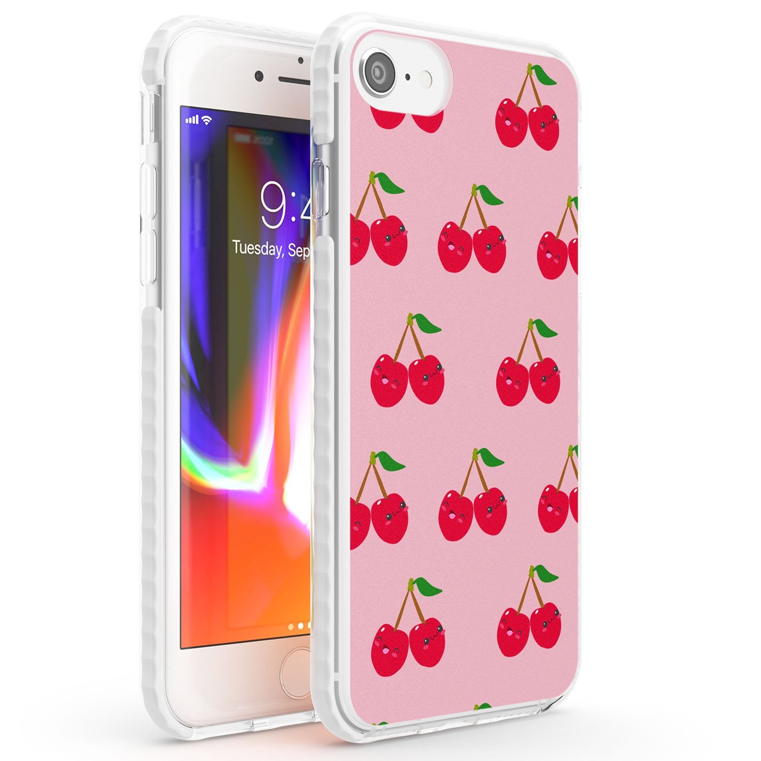 Cheeky Cherry Phone Case iPhone 7/8 / Impact Case,iPhone SE / Impact Case Blanc Space