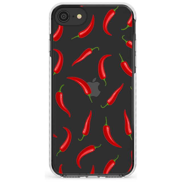 Chilly Pattern Impact Phone Case for iPhone SE 8 7 Plus