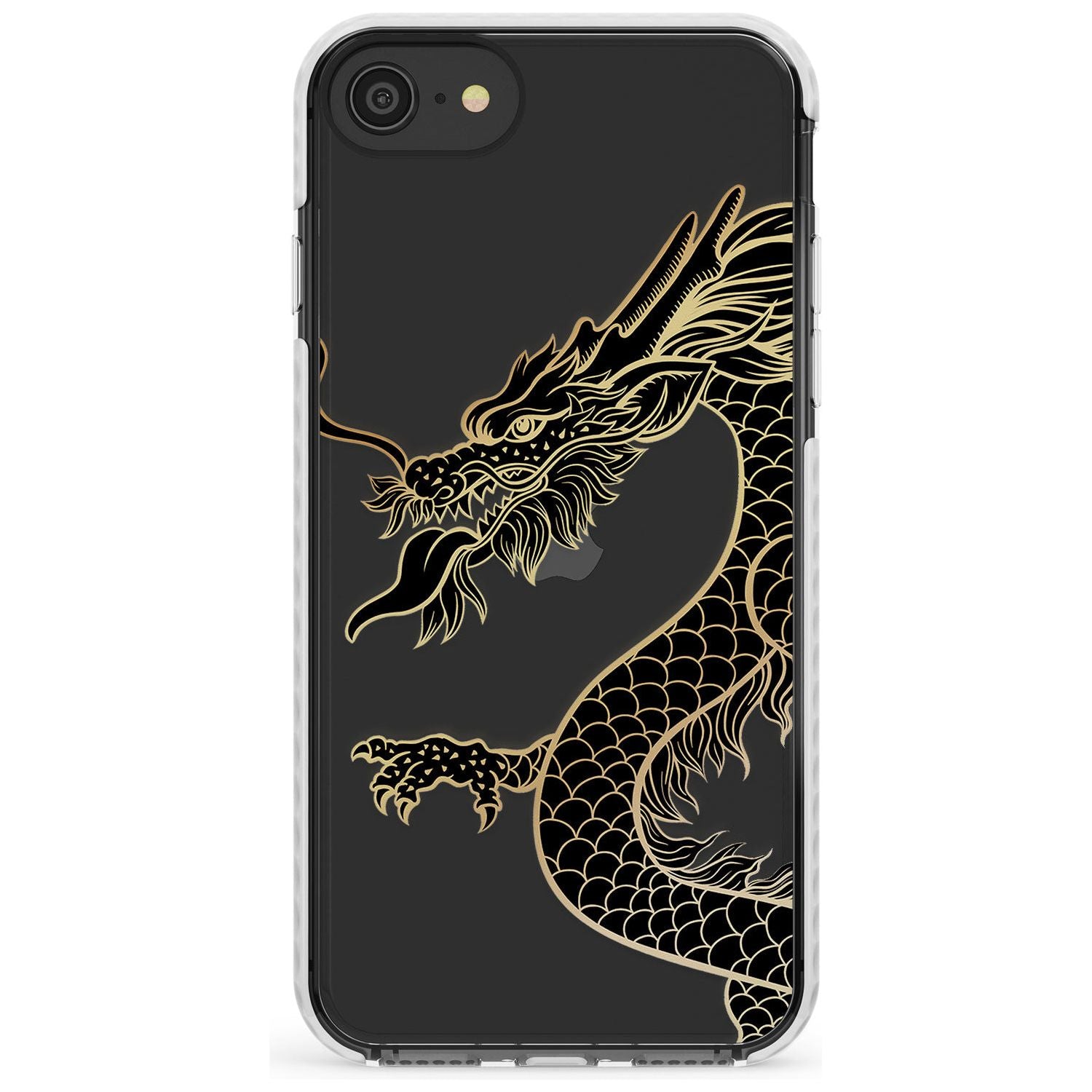 Large Red Dragon Impact Phone Case for iPhone SE 8 7 Plus