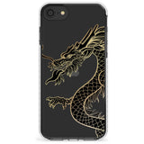 Large Red Dragon Impact Phone Case for iPhone SE 8 7 Plus