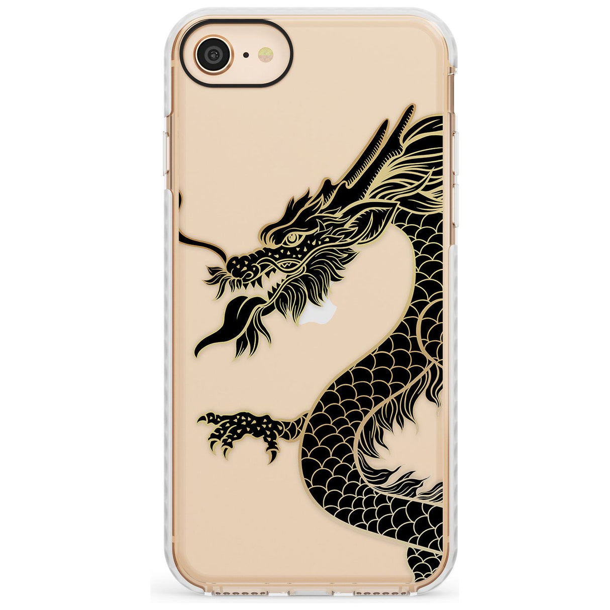 Large Red Dragon Impact Phone Case for iPhone SE 8 7 Plus