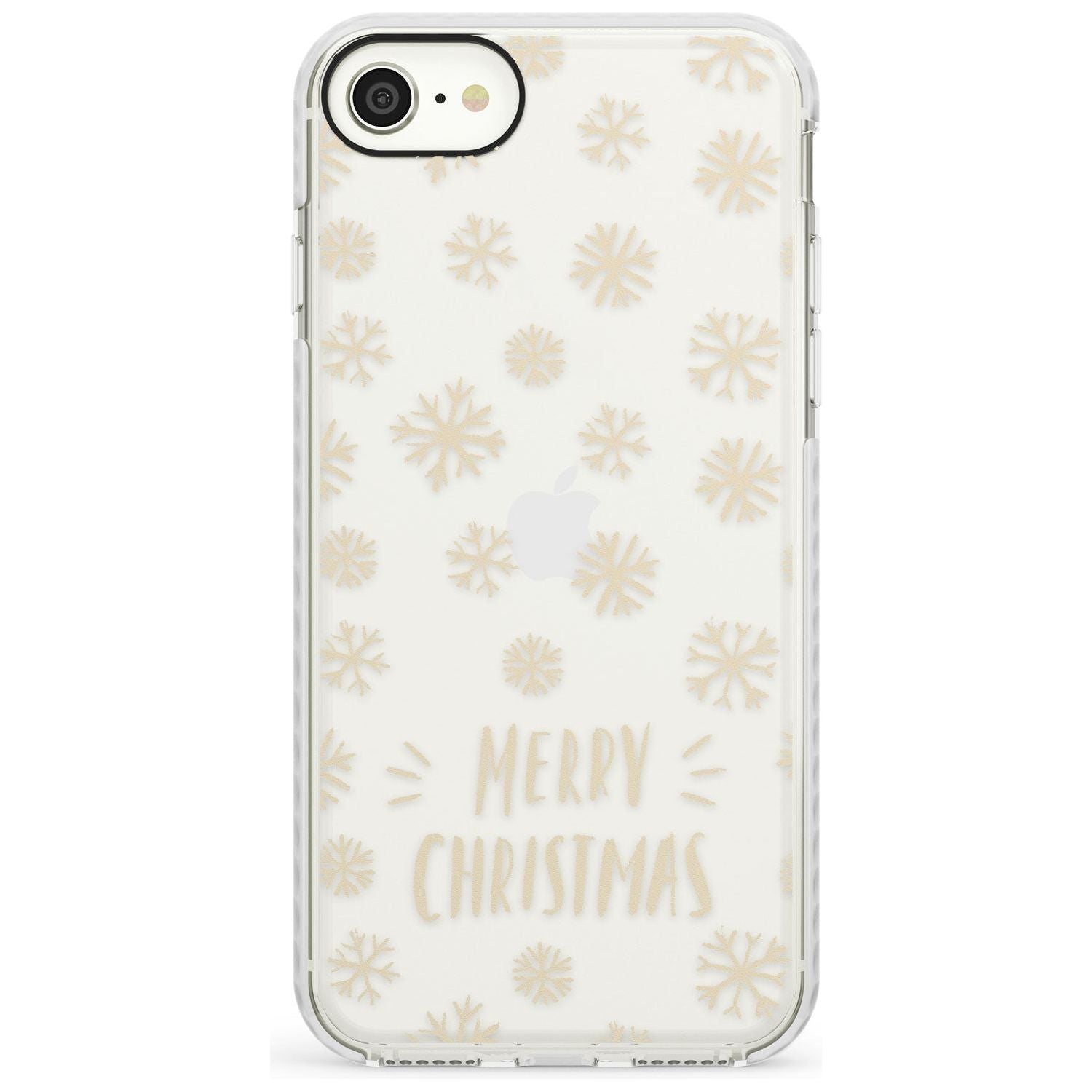 Christmas Snowflake Pattern Impact Phone Case for iPhone SE 8 7 Plus