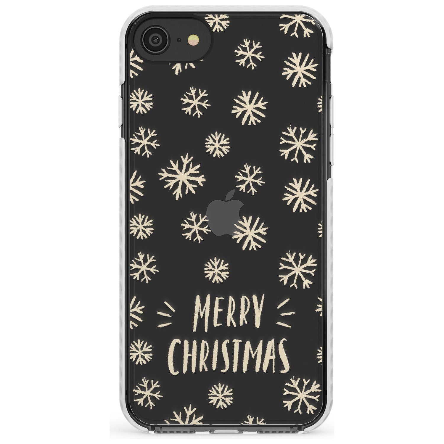 Christmas Snowflake Pattern Impact Phone Case for iPhone SE 8 7 Plus