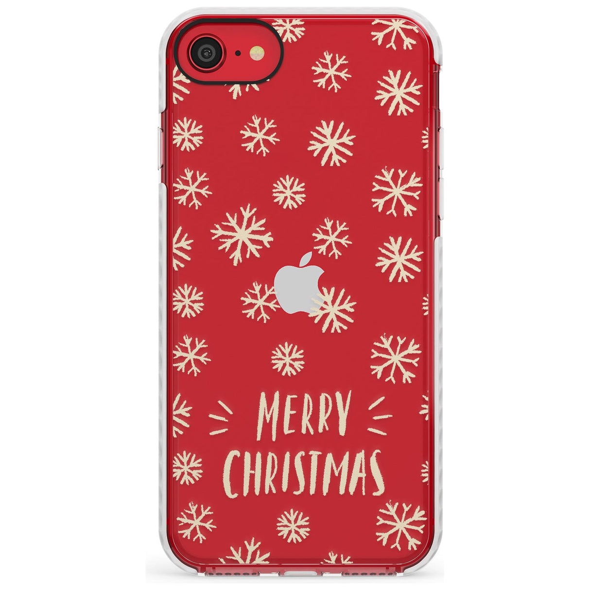 Christmas Snowflake Pattern Impact Phone Case for iPhone SE 8 7 Plus