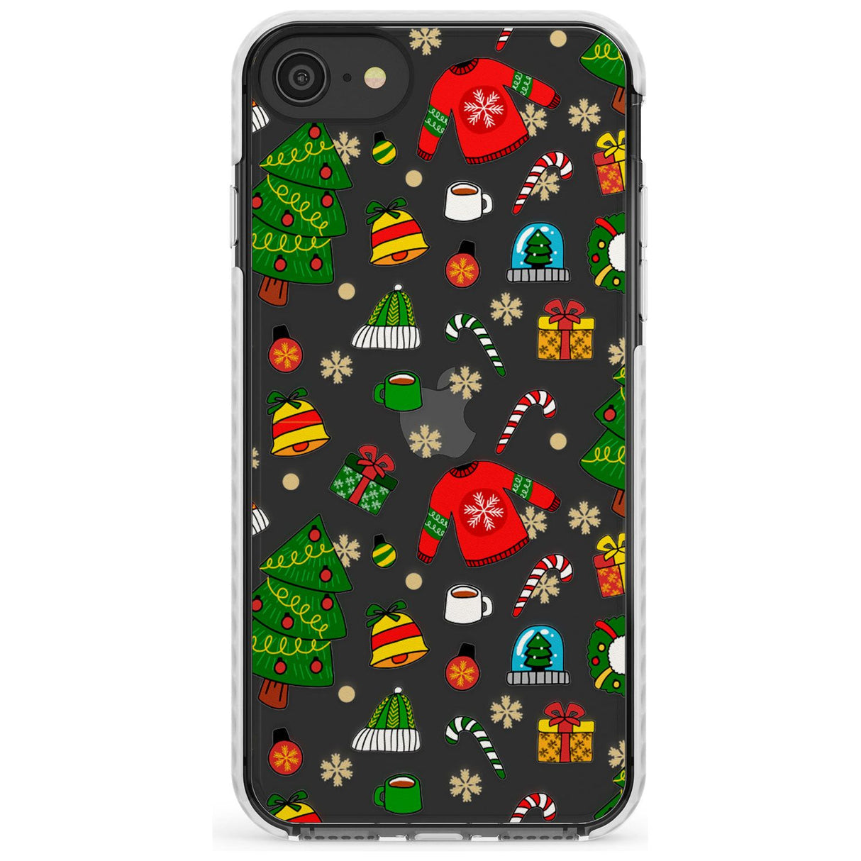 Christmas Mixture Pattern Impact Phone Case for iPhone SE 8 7 Plus