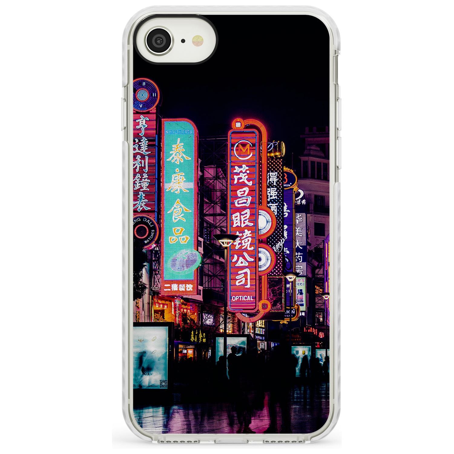 Busy Street - Neon Cities Photographs Impact Phone Case for iPhone SE 8 7 Plus