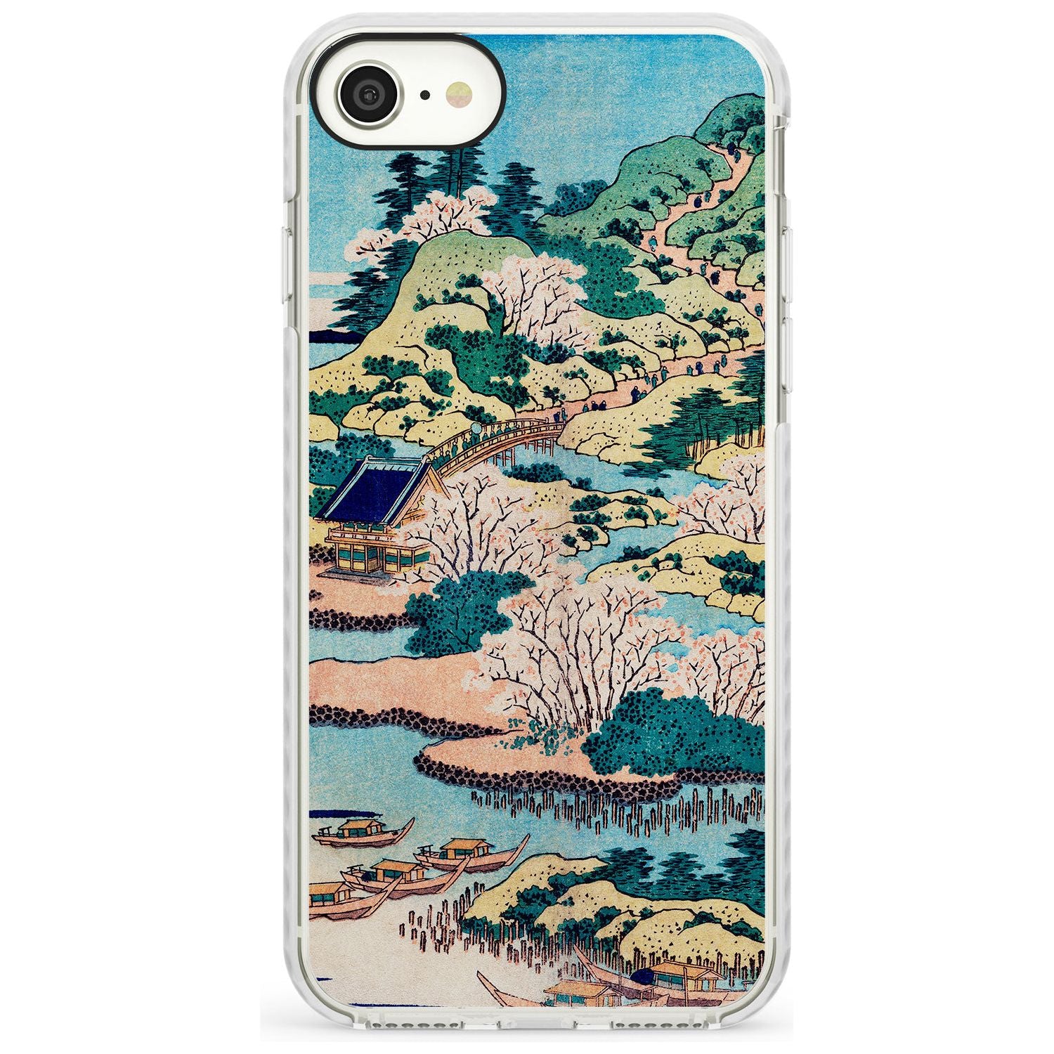 Coastal Community by Katsushika Hokusai  Slim TPU Phone Case for iPhone SE 8 7 Plus